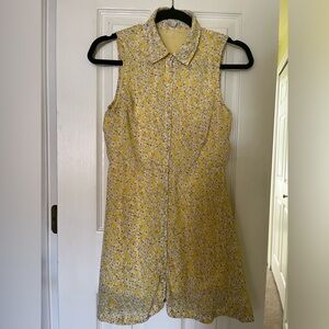 Lucca Couture yellow floral shirtdress